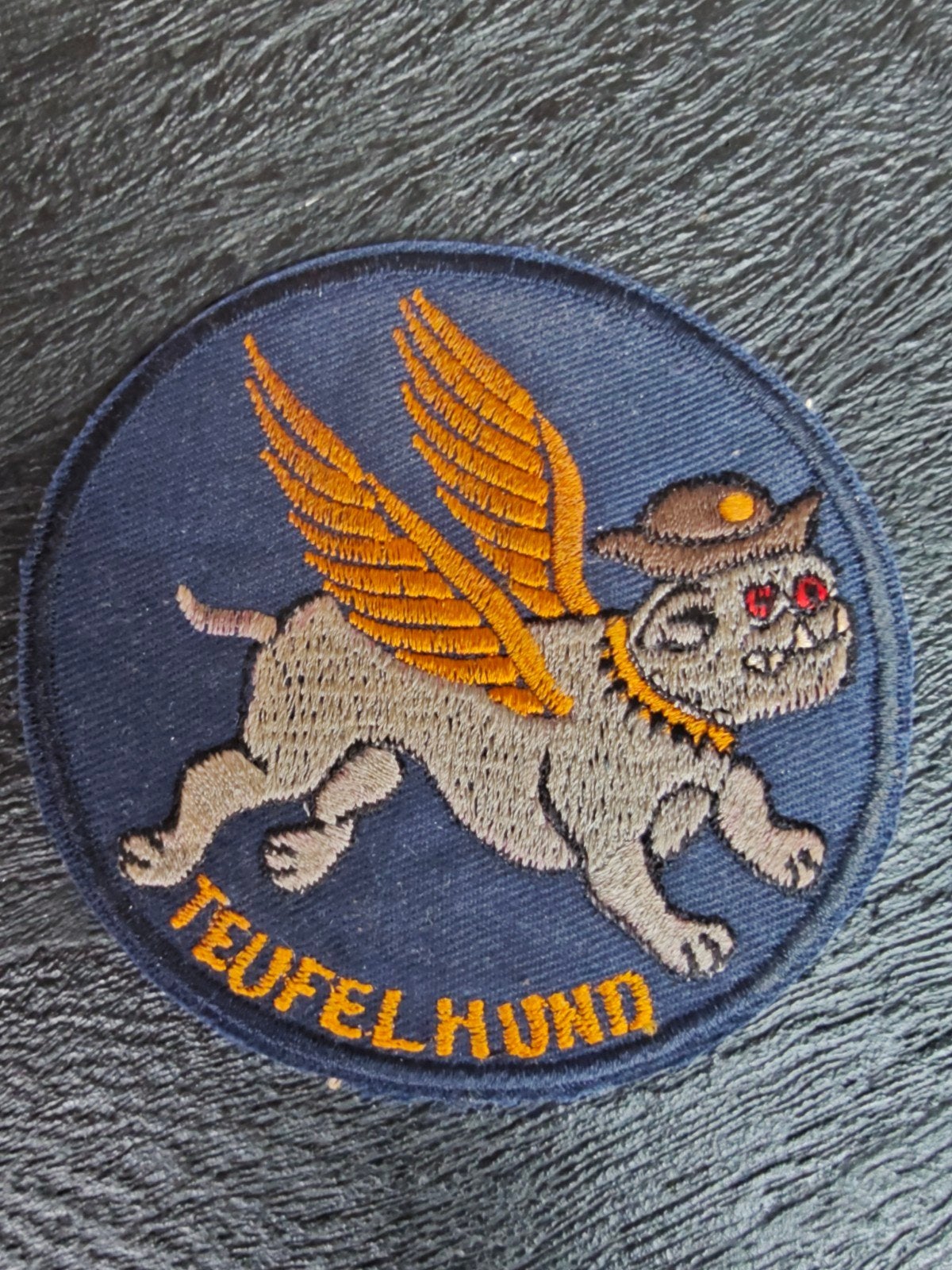 US MARINES BULLDOG  PATCH DEVIL DOG USMC CHESTY HELMET Teufe, Ophalen of Verzenden, Marine, Amerika, Embleem of Badge