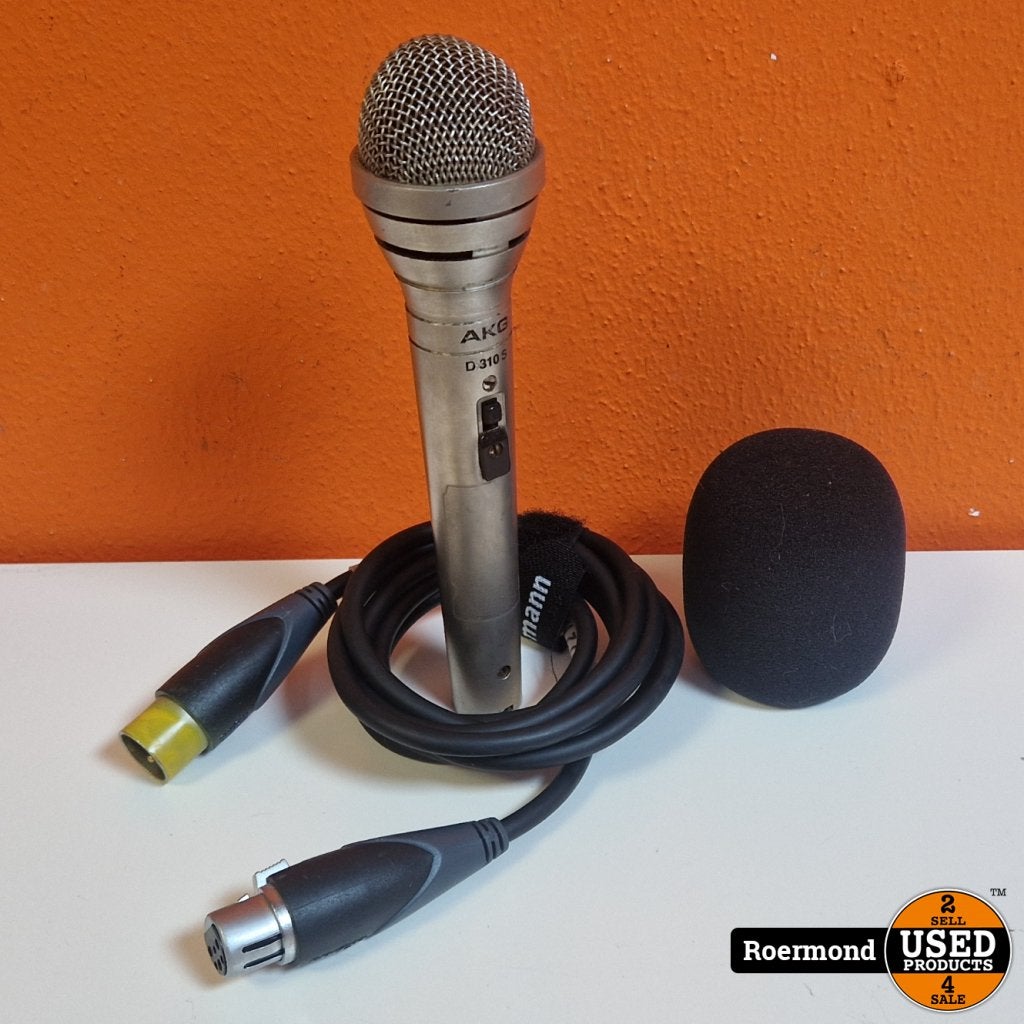 AKG D310S Vintage Microfoon, AKG, Gebruikt, Support@akg.com, AKG Acoustics GmbH
LembÃ¶ckgasse 21â€“25
1230 Vienna
Austria