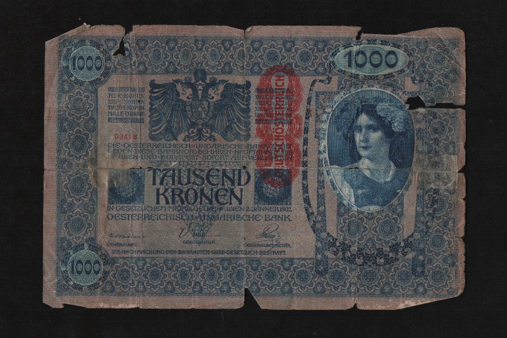 Duits-Oostenrijk 1000 Kronen Bankbiljet 1902 Fraai Biljet, Postzegels en Munten, Bankbiljetten | Europa | Niet-Eurobiljetten, Ophalen of Verzenden