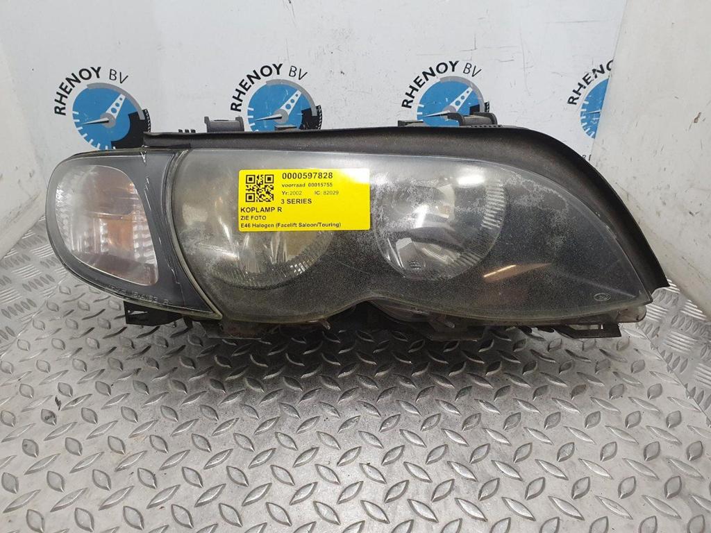 BMW 3 SERIES 316i Black & Silver KOPLAMP R 2002, Ophalen of Verzenden, Gebruikt, ARN erkend