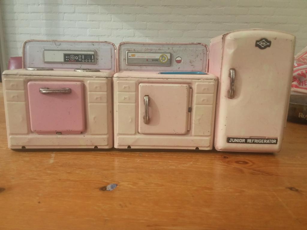 vintage,blik speelgoed keuken, Antiek en Kunst, Ophalen of Verzenden