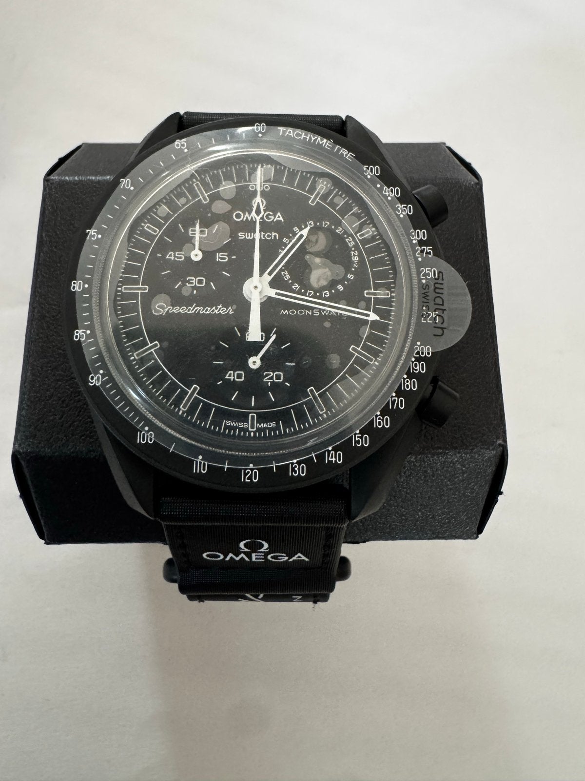 Omega x Swatch Moonswatch Mission to the Moonphase, Ophalen, Kunststof, Polshorloge, Overige materialen