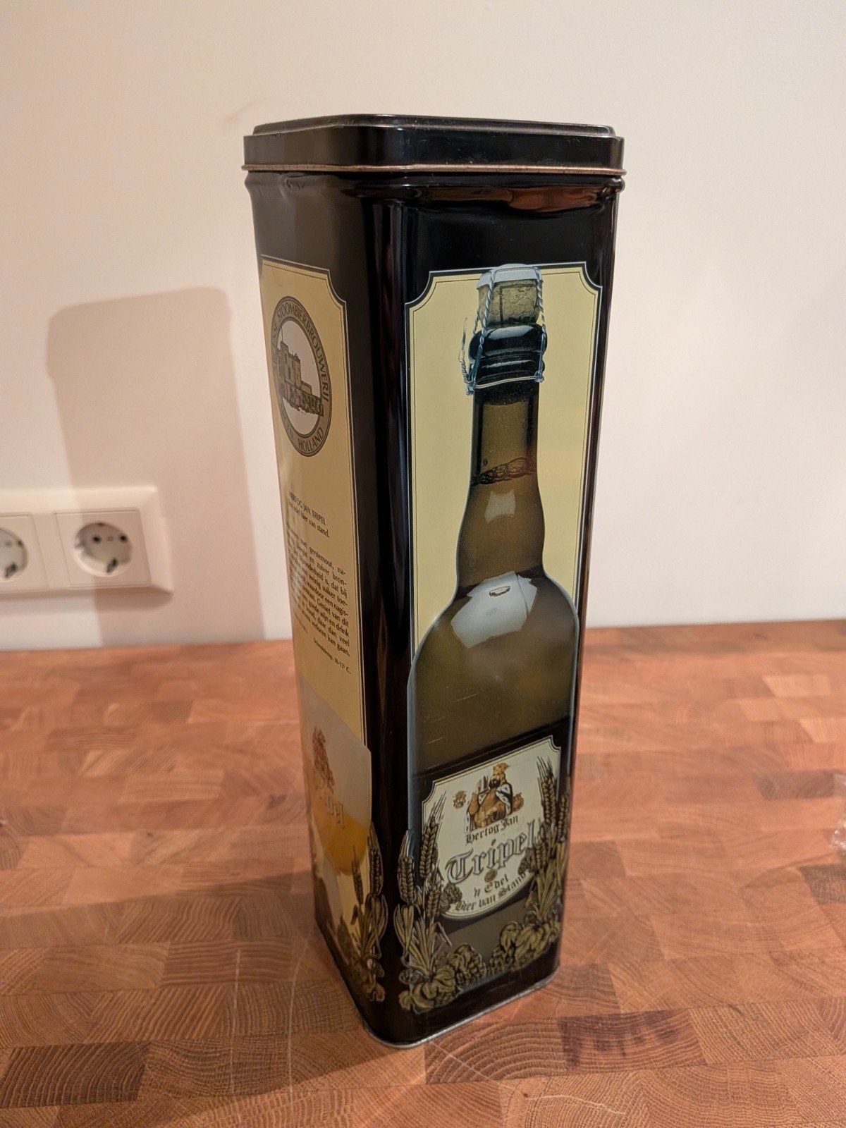 Hertog Jan Tripel Bierblik / Decoratieve Blik, Verzamelen, Ophalen of Verzenden, Gebruikt, Overige, Overige merken