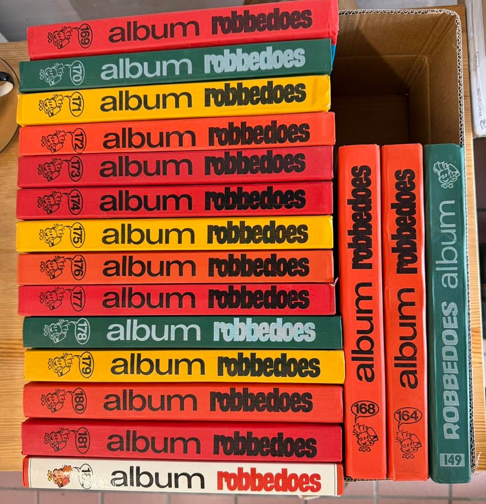 Robbedoes Albums 149, 164, 168 t/m 182, Ophalen, Zo goed als nieuw, Stripboeken