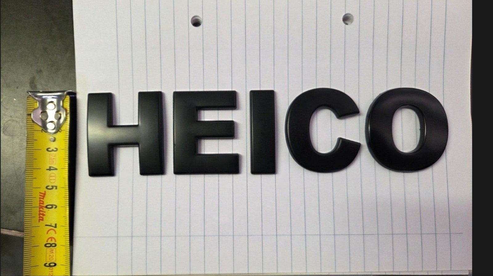 Zwarte 3D Heico Letters voor Volvo, Auto diversen, Ophalen of Verzenden