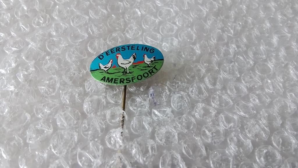Speldje de eersteling uit Amersfoort, Verzamelen, Speldjes, Pins en Buttons, Ophalen of Verzenden, Zo goed als nieuw, Overige onderwerpen