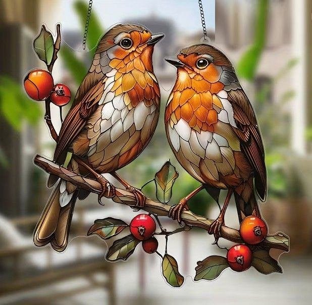 Raamhanger roodborst, Verzenden, Meerkleurig, Nieuw, Kunststof