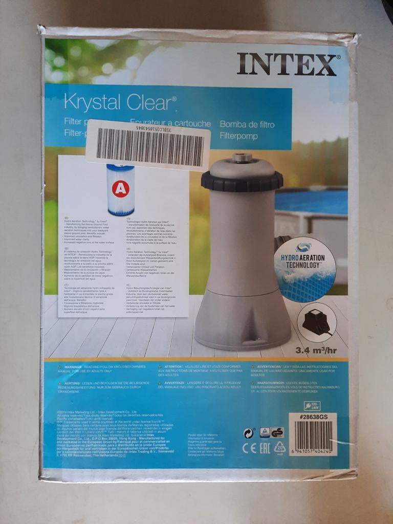 Intex Krystal Clear filterpomp, trap en stofzuiger zwembad, Tuin en Terras, Ophalen, Gebruikt, Zwembadpomp