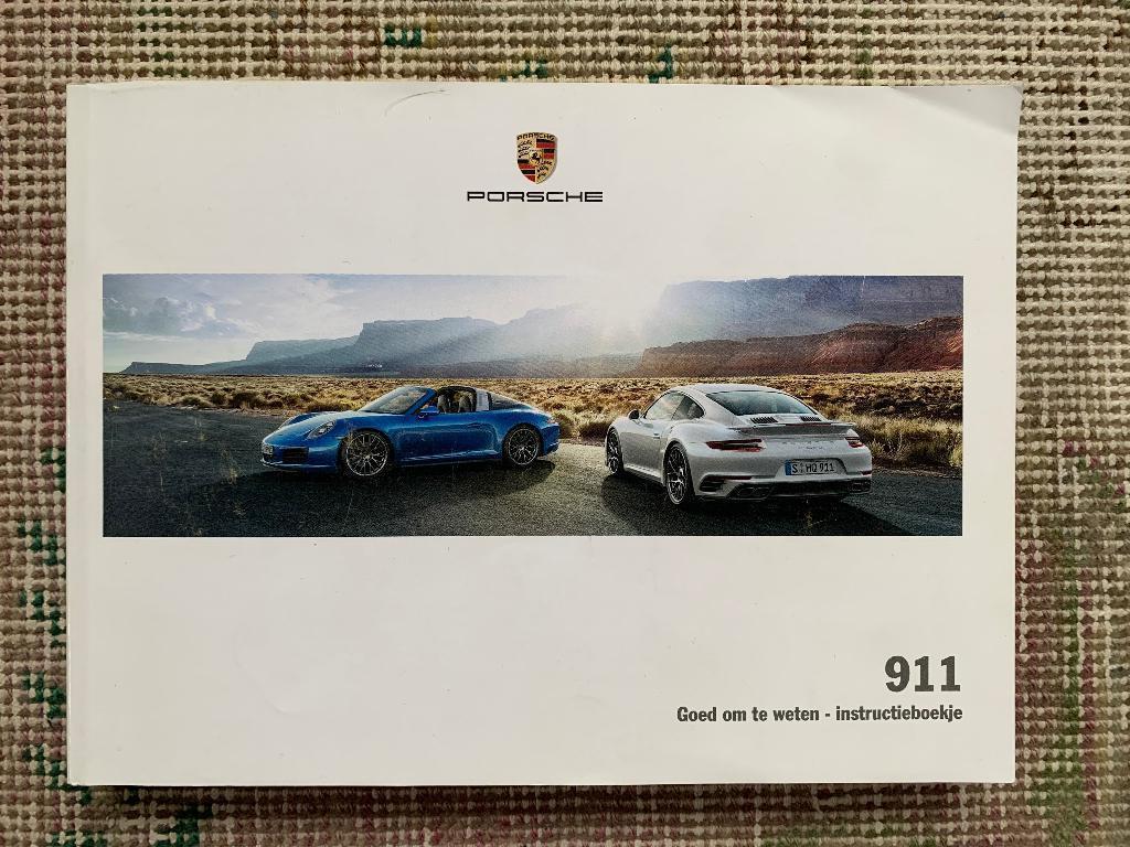 Nederlandse handleiding Porsche 911 991 MK2 2017, Auto diversen, Handleidingen en Instructieboekjes, Ophalen of Verzenden