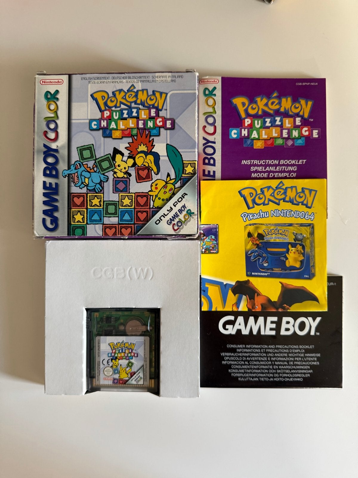 Pokémon Puzzle Challenge - Game Boy Color, Spelcomputers en Games, Puzzel en Educatief, 1 speler, Ophalen of Verzenden, Zo goed als nieuw