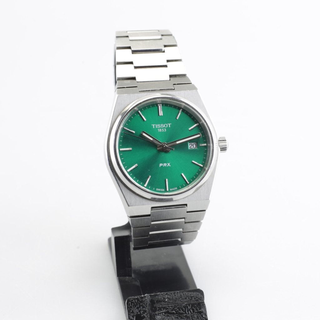 Tissot PRX  T137.410.11.091.Green PRX 40MM, Tissot, Zo goed als nieuw, Support@tissot.com, Rue Louis-Joseph Chevalier 1
2002 NeuchÃ¢tel
Switzerland