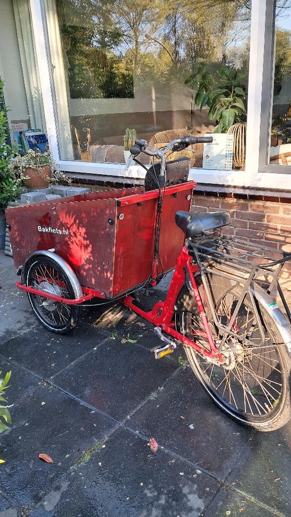 Elektrische bakfiets, Fietsen en Brommers, Fietsen | Bakfietsen, Gebruikt, Overige merken, 4 kinderen of meer, Elektrisch, Schijfrem