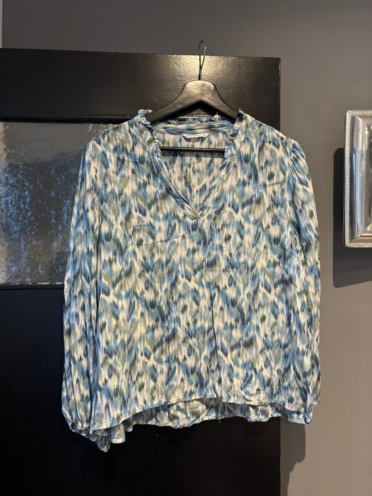 Encuentro blouse maat 40, Kleding | Dames, Ophalen of Verzenden, Zo goed als nieuw, Maat 38/40 (M), Blauw