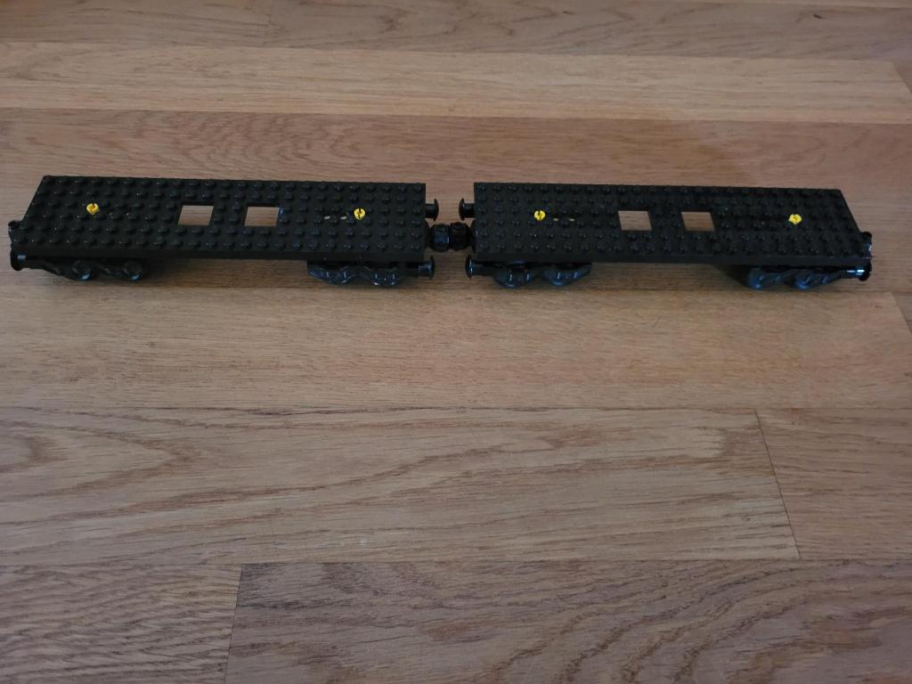 Partij T76=2x Lego trein wagons 6x24, Lego, Lego, Gebruikt, Lego