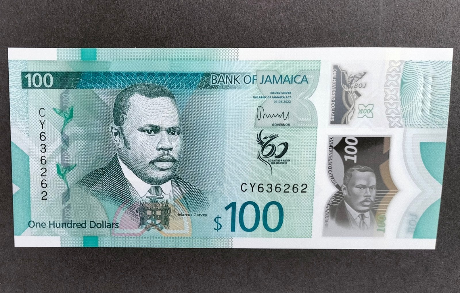 Jamaica - 100 Dollar 2022 - Pick#97 UNC., Verzenden, Noord-Amerika, Los biljet