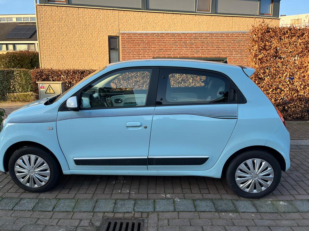 Renault Twingo 1.0 (BJ 2014) baby blue / AIRCO (85.800 km), Voorwielaandrijving, 839 kg, Twingo, Bedrijf