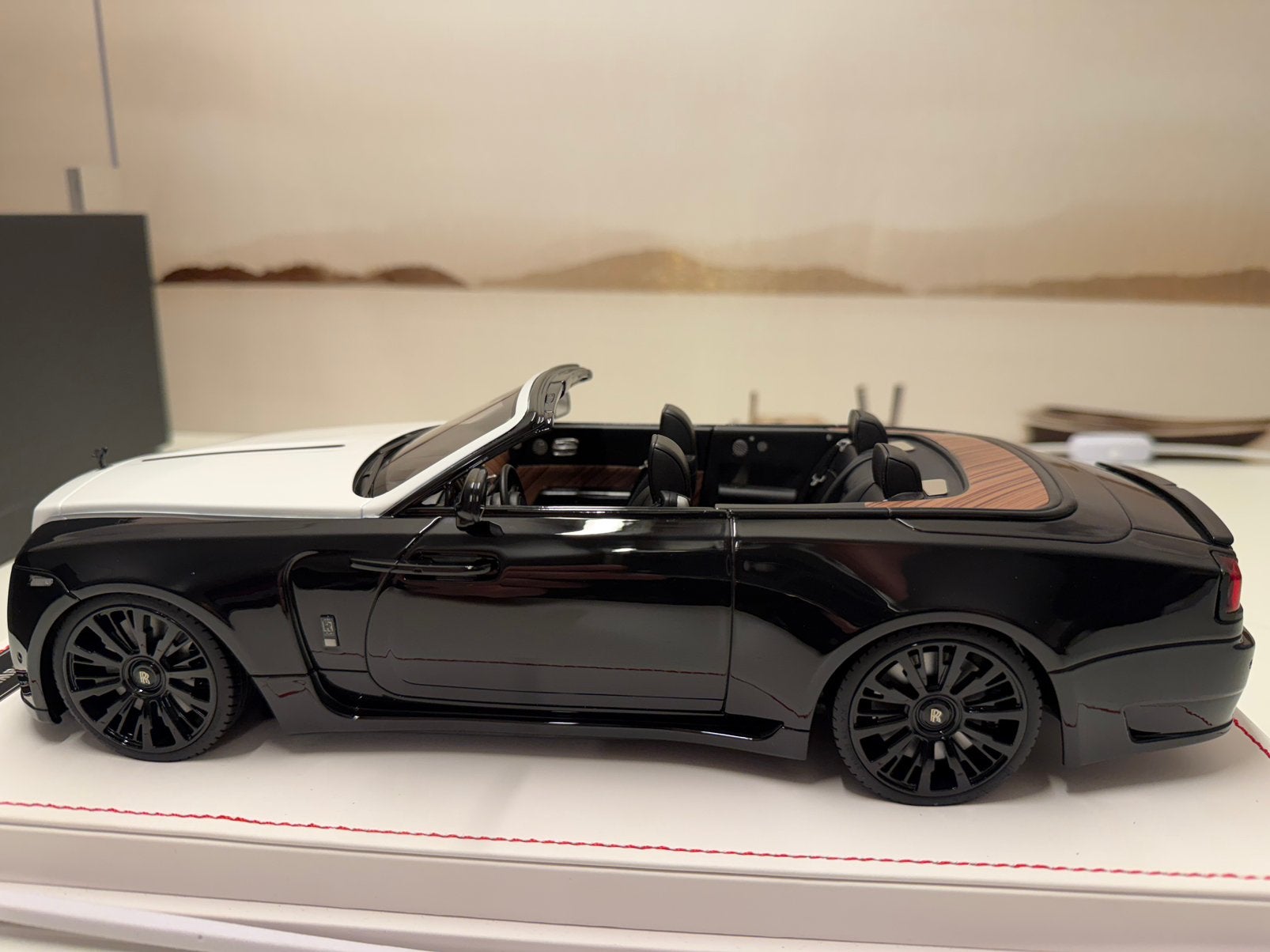 1:18 IVY  Rolls-Royce Dawn Novitec Zwart/Wit, Ophalen of Verzenden, Nieuw, Auto, Overige merken