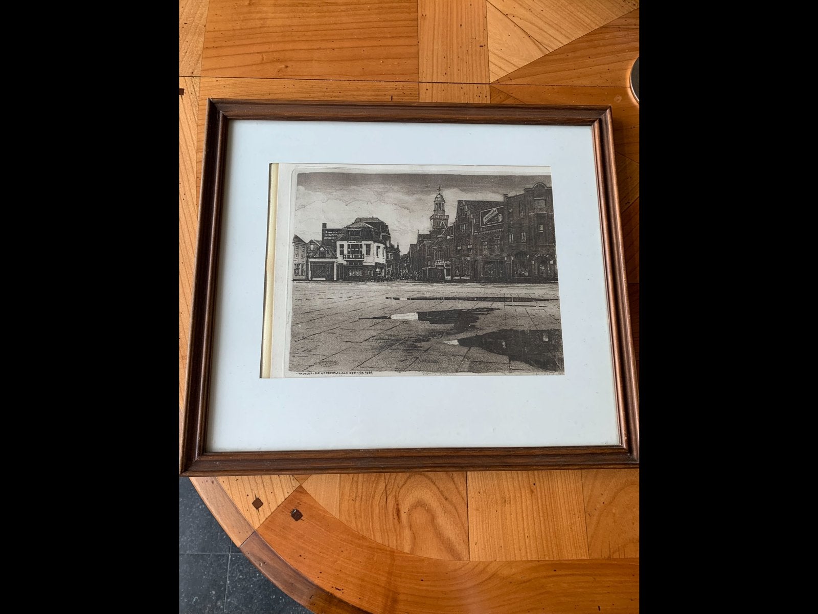 Ets van Karel Kok. Noordwijk aan zee, Ophalen