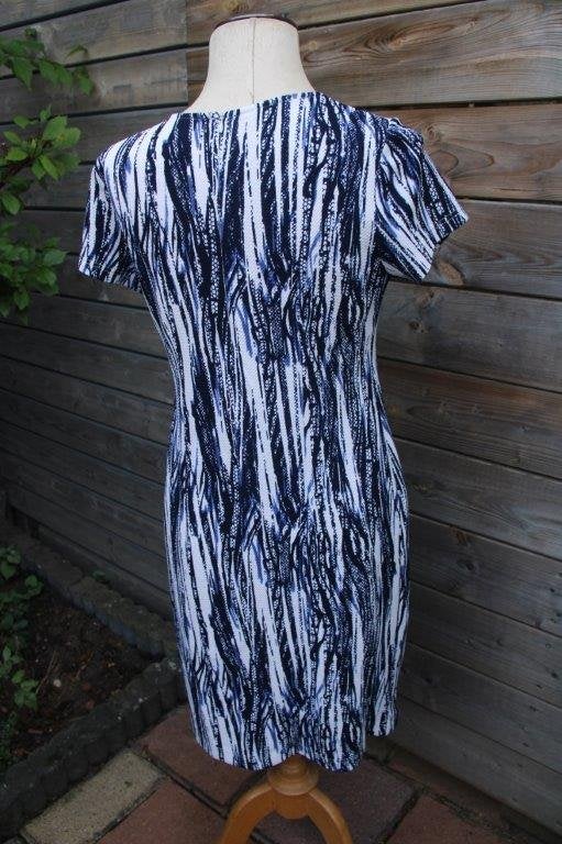 Jurk blauw/ zwart/ creme Batida mt 3 (40) Vaste prijs, Kleding | Dames, Jurken, Maat 38/40 (M), Blauw, Ophalen of Verzenden, Zo goed als nieuw