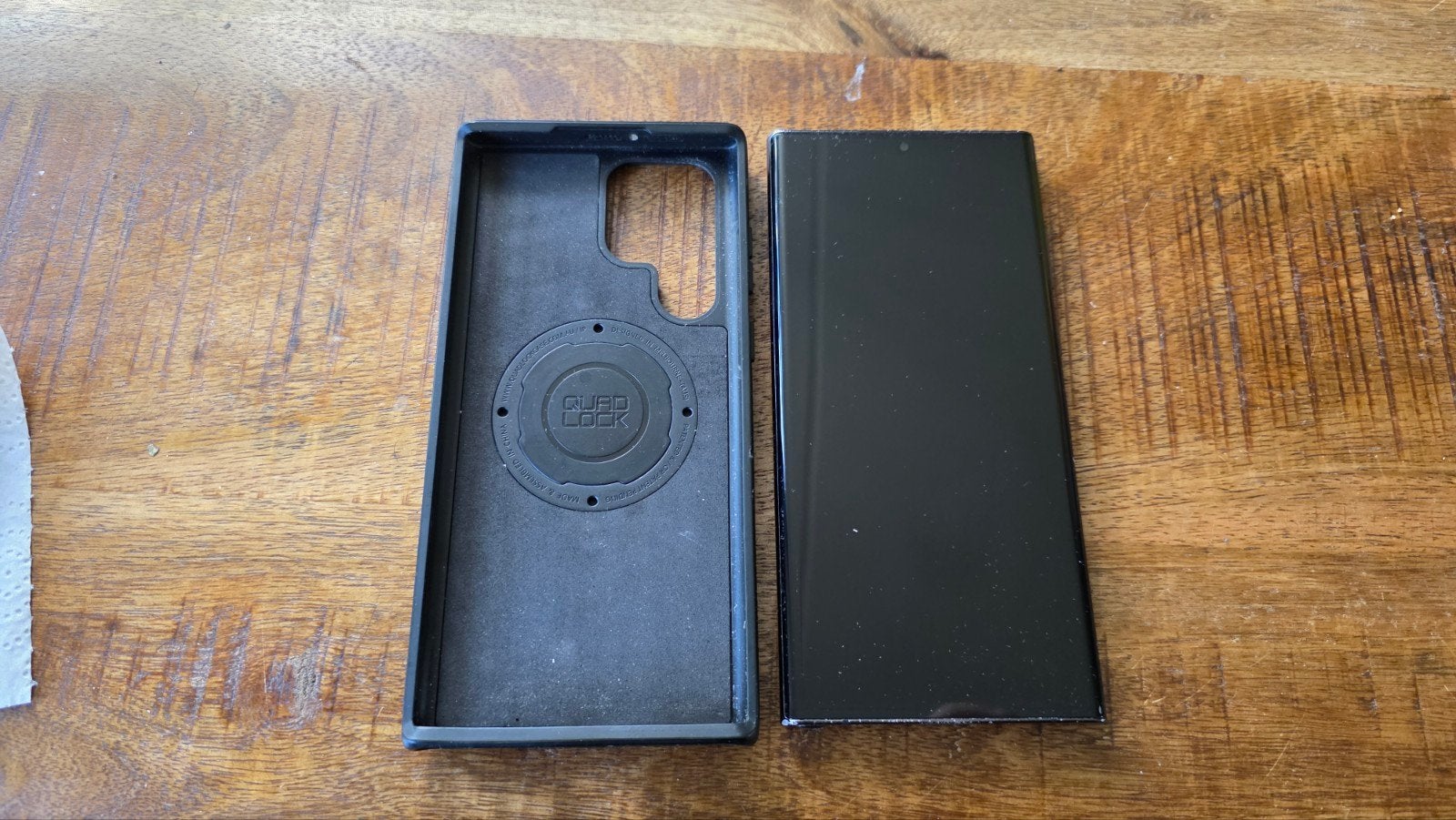 Samsung Galaxy S22 Ultra 256GB Zwart met Quad Lock hoesje