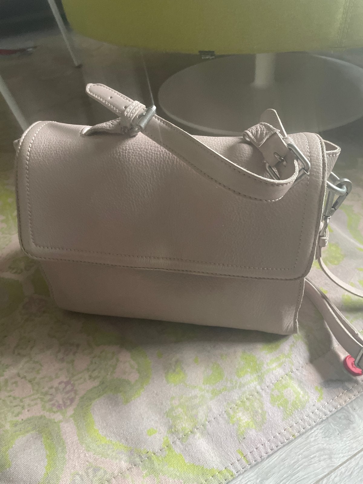 Cowboysbag Handbag Crane - Beige Leren Tas, Ophalen of Verzenden, Zo goed als nieuw, Beige, Handtas