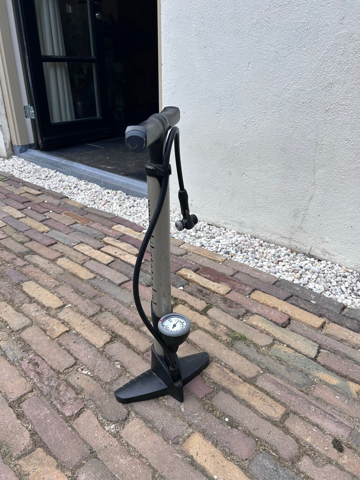 Fietspomp met drukmeter voor Frans ventiel, Ophalen, Drukmeter, Gebruikt