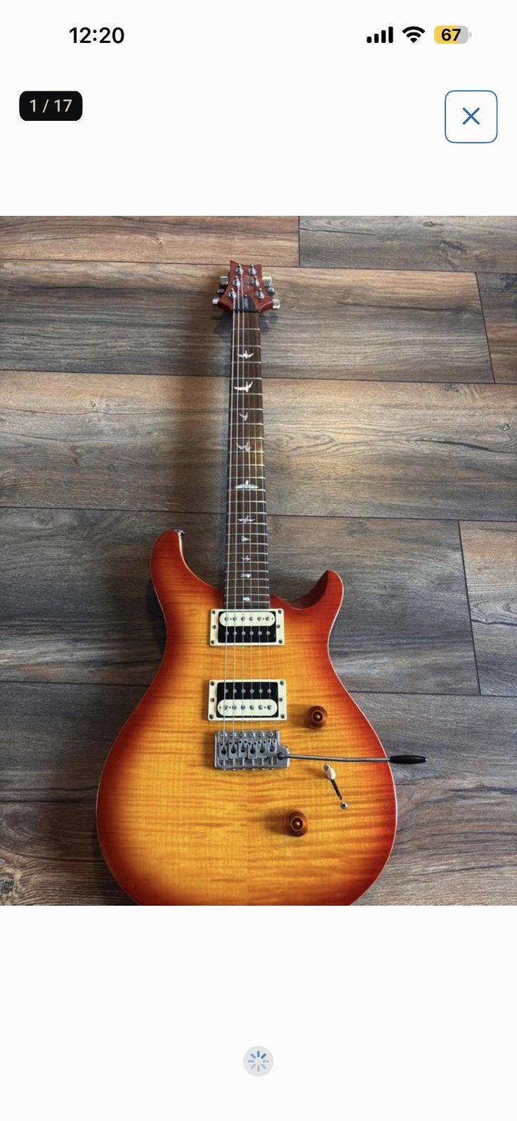 PRS Se Custom 24 Sunburst., Muziek en Instrumenten, Ophalen, Zo goed als nieuw, Solid body, Paul Reed Smith