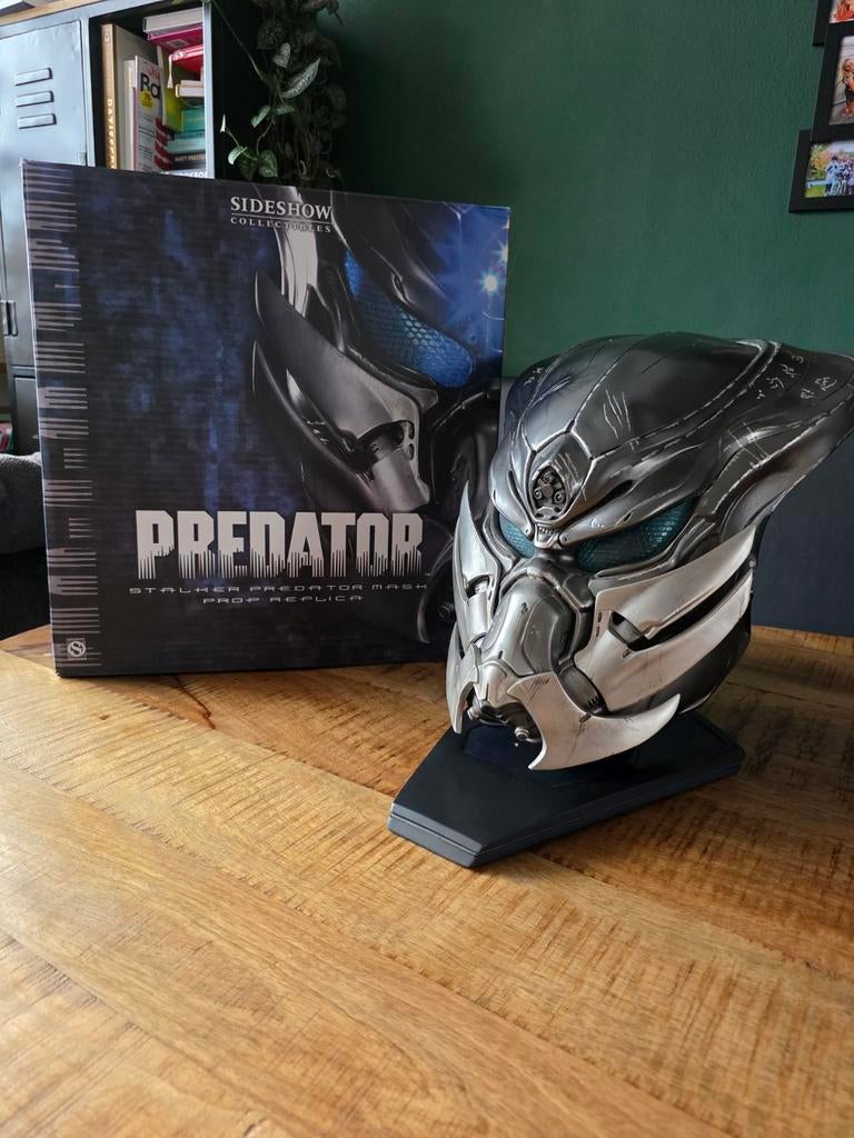 Sideshow Predator Stalker Mask 1/1 Replica Statue Figure, Motoren, Kleding | Motorhelmen, Integraalhelm, Overige merken, Tweedehands