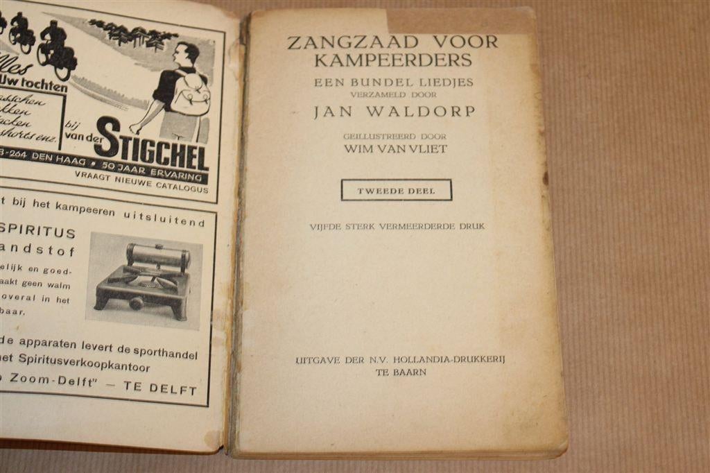 Zangzaad voor Kampeerders Deel 2 — Liedjes [1936], Ophalen of Verzenden, Gelezen, Artiest