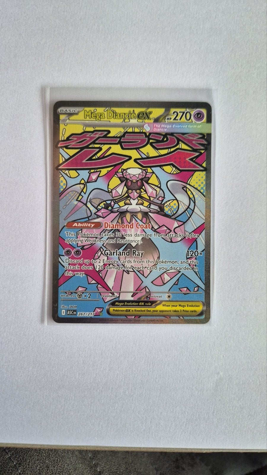 Pokemon Mega Diancie ex ascended heroes, Ophalen, Nieuw, Losse kaart, Foil