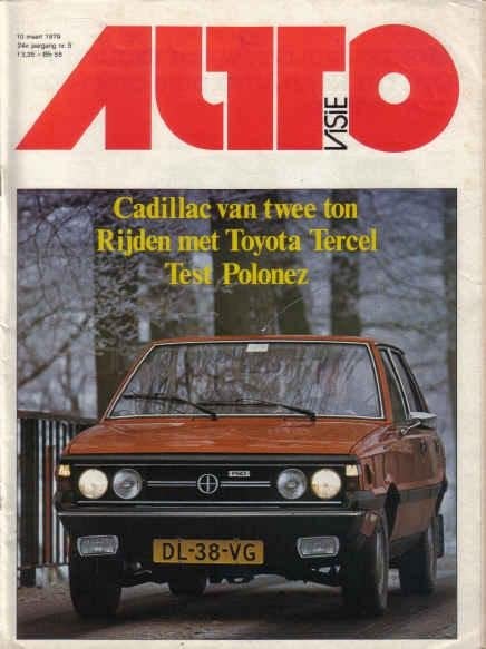 Autovisie 5 1979 : Toyota Tercel - Honda Accord - Cadillac, Boeken, Auto's | Folders en Tijdschriften, Ophalen of Verzenden, Gelezen