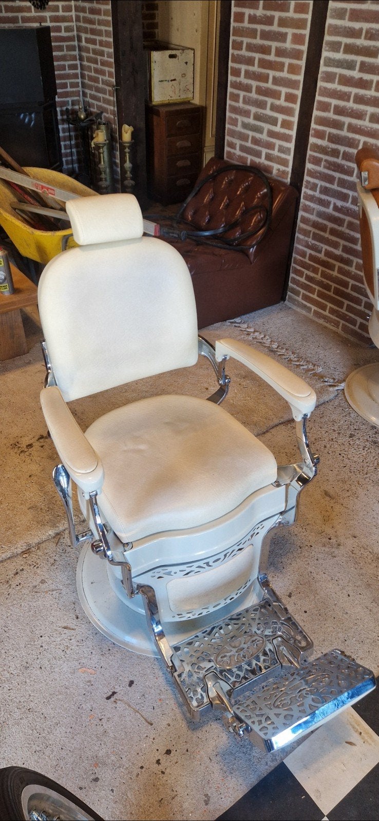 Barbier Stoel wit barber chair