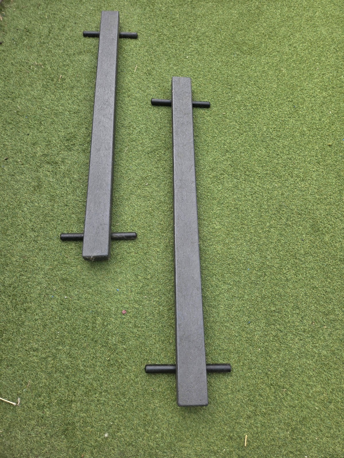 2 turnbalken van 1.5 meter., Ophalen, Gebruikt, Grijs, Materiaal