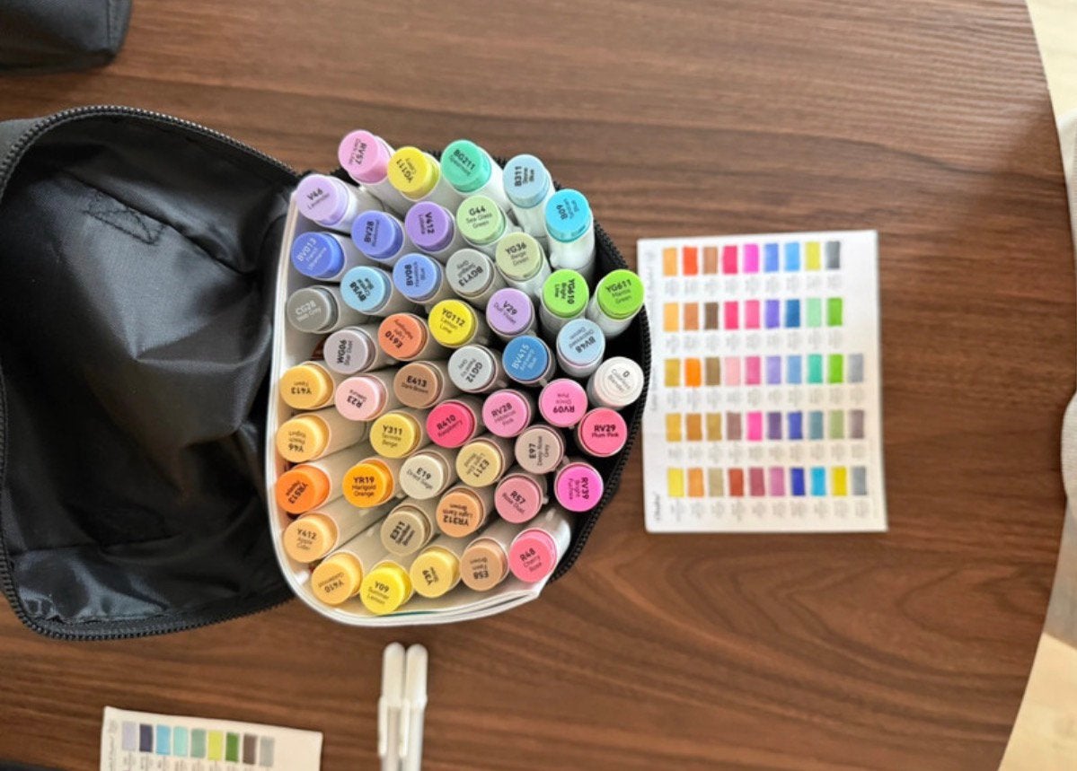 Ohuhu kleurset incl acrylstiften en markers (235 stuks), Ophalen of Verzenden, Zo goed als nieuw, Potlood of Stift