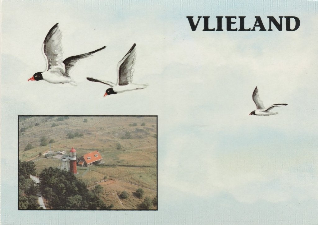 VLIELAND Vuurtoren Luchtfoto, Verzenden, 1980 tot heden, Gelopen, Waddeneilanden