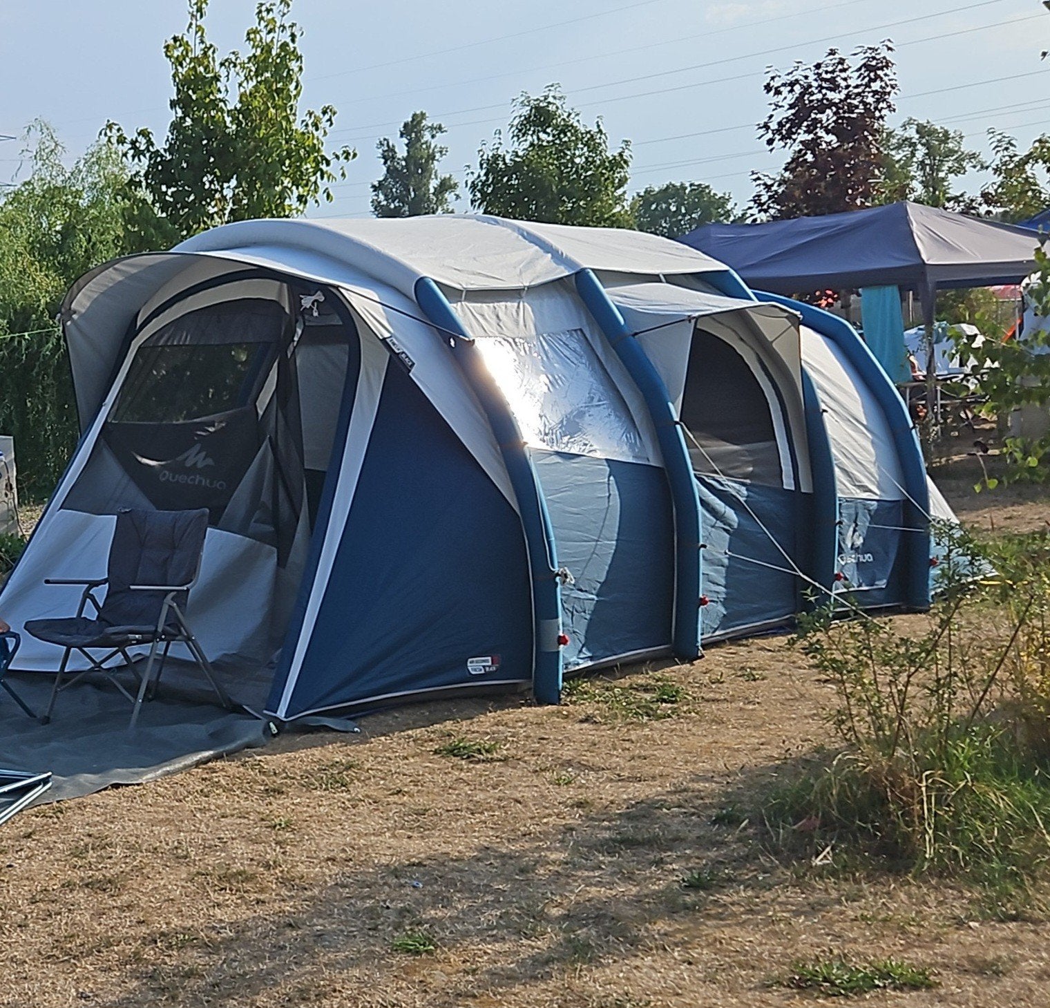 Quechua Air Seconds 6.3 Fresh & Black tunneltent, Caravans en Kamperen, Tenten, Ophalen, Gebruikt, Tot en met 6