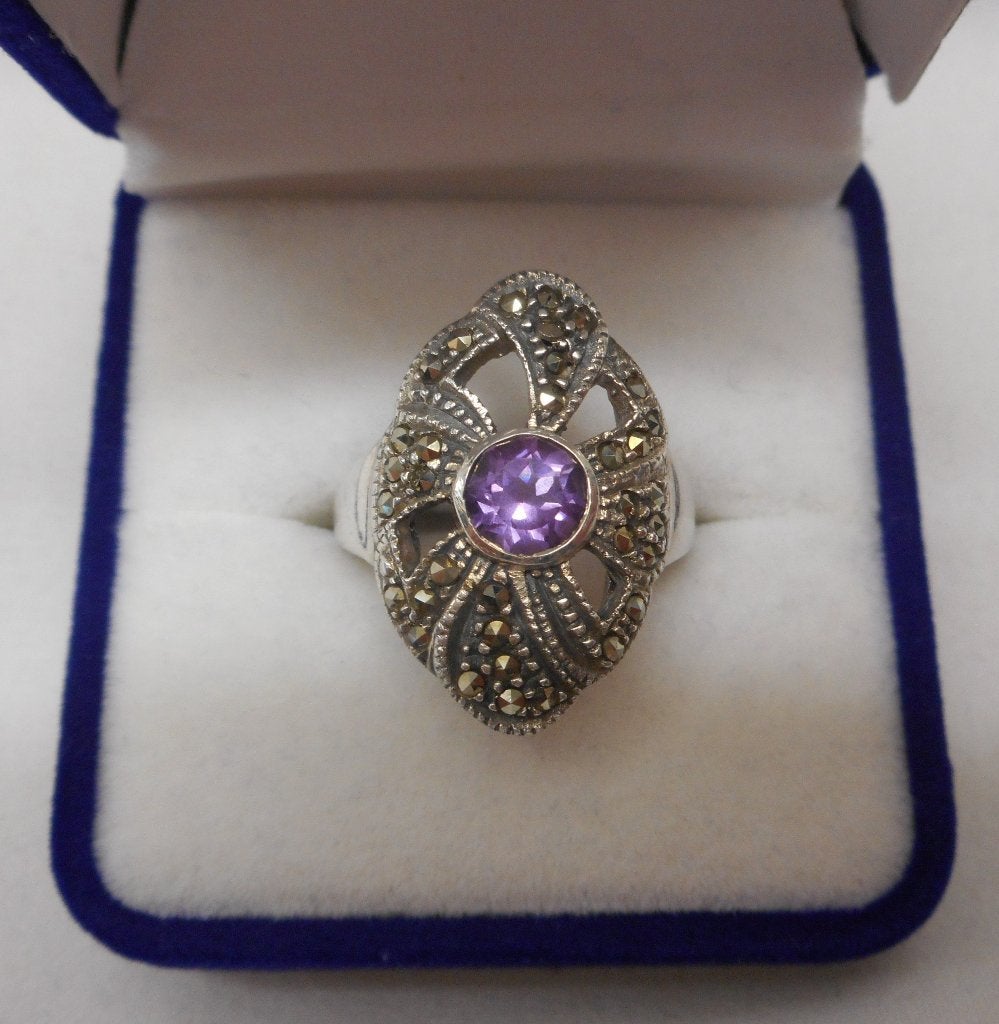 Prachtige zilveren ring met steentjes maat 17,5 nr.508, Verzenden, Zo goed als nieuw, 17 tot 18, Dame