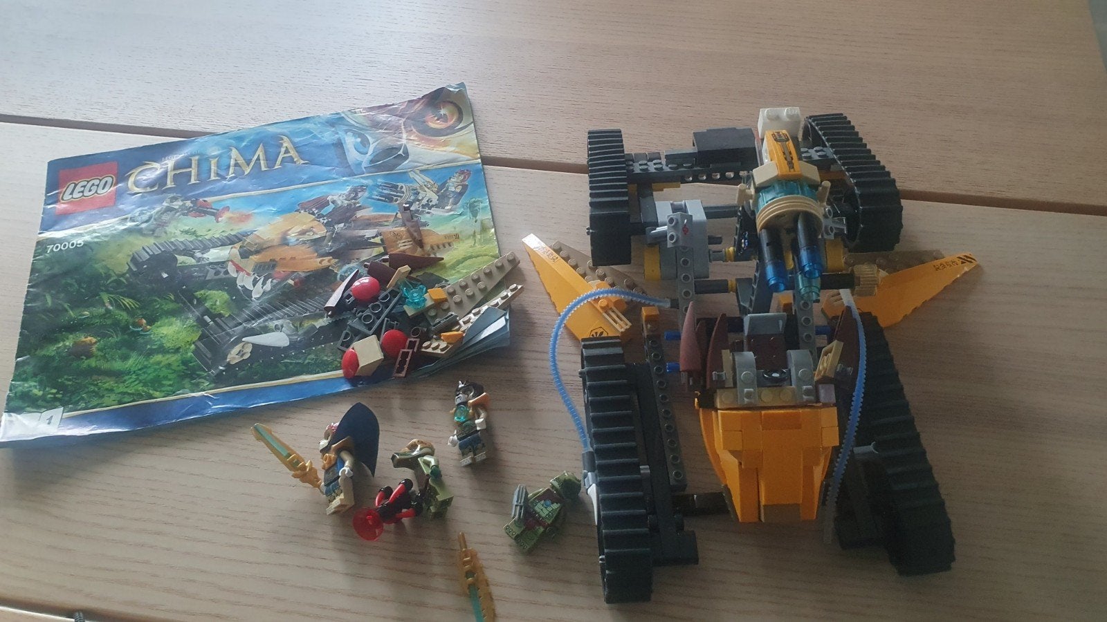 Lego Chima 70005 Laval's Leeuwenvoertuig met boekje, Gebruikt, Overige thema's, Lego, Ophalen of Verzenden