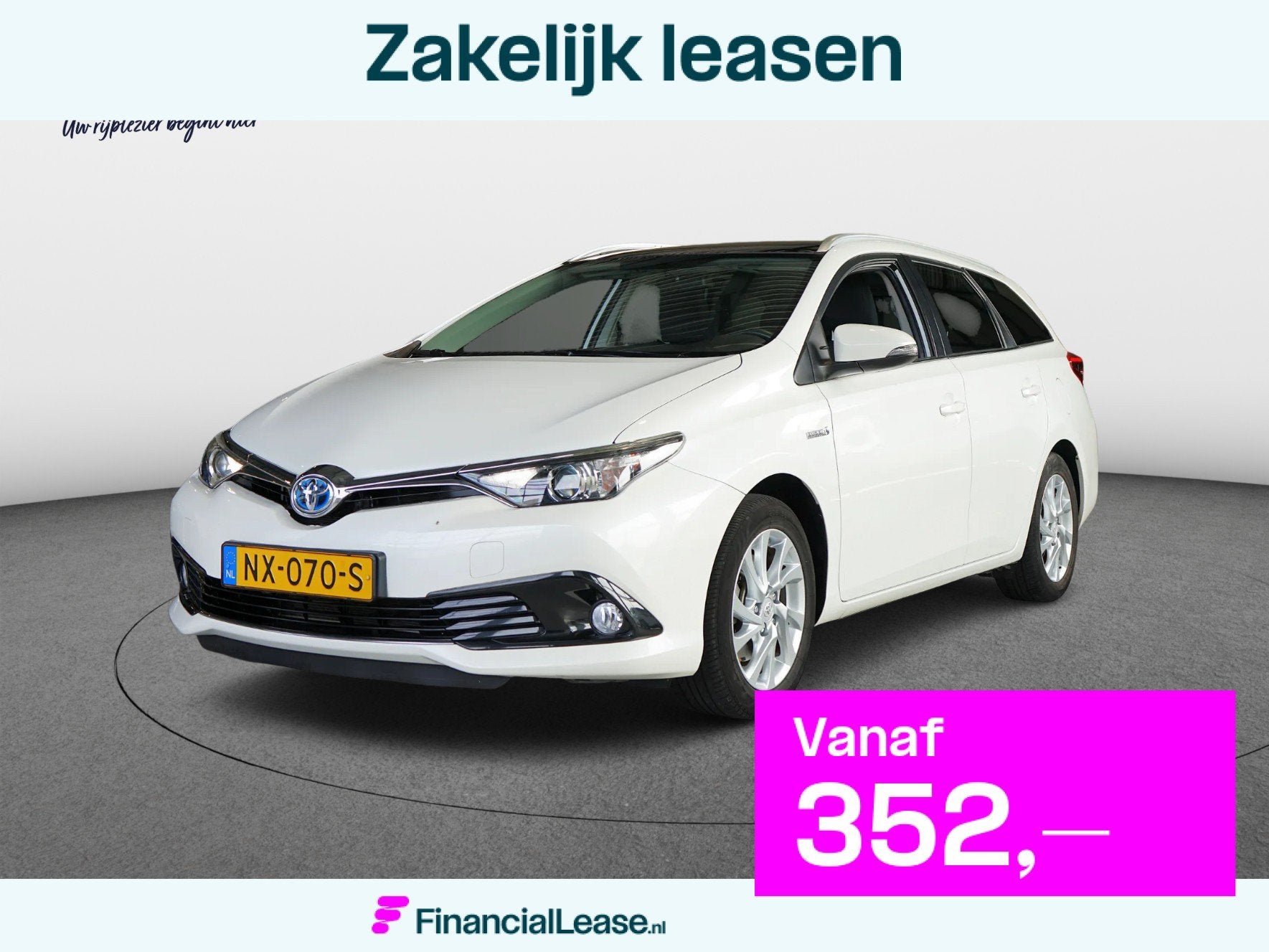 Toyota Auris Touring Sports 1.8 Hybrid Trend|DEALER-ONDERHOU, Gebruikt, Euro 6, Wit, Origineel Nederlands