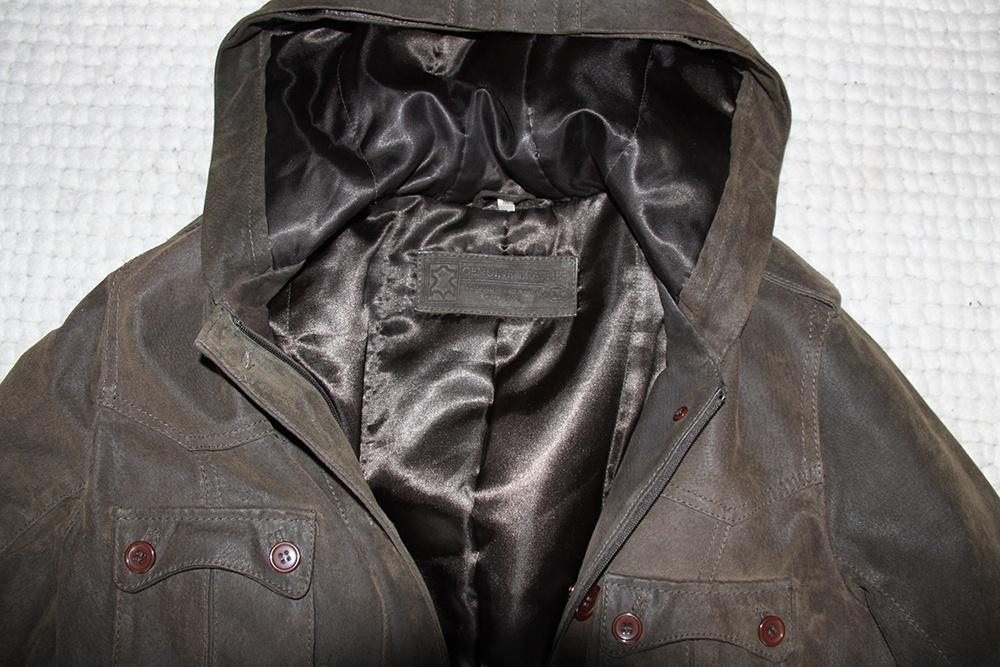 Mooie Leren Dames Jas Met Capuchon (M) € 60,-, Kleding | Dames, Maat 38/40 (M), Overige kleuren, Ophalen of Verzenden, Zo goed als nieuw