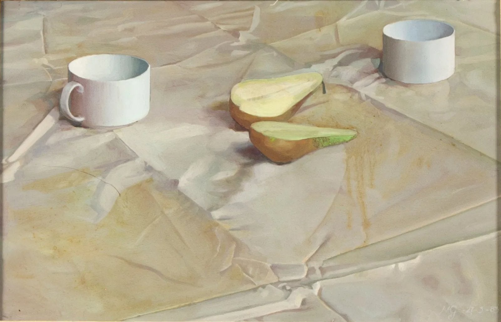 Marc Gerretsen olieverfschilderij stilleven 1983 origineel, Ophalen
