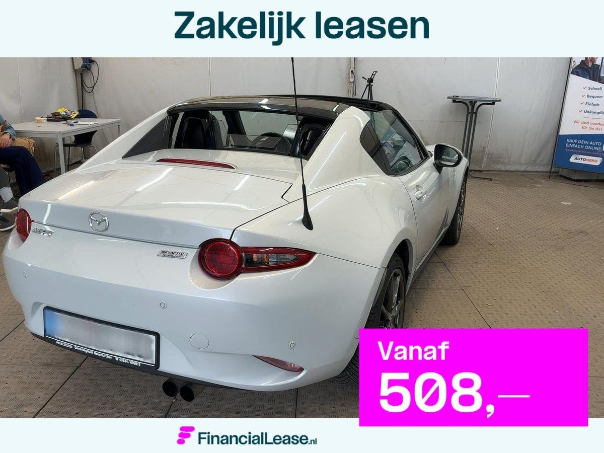 Mazda MX-5 RF 2.0 SkyActiv-G 160 GT-M Automaat Leer Navi Bos, Automaat, 1998 cc, Achterwielaandrijving, Zwart