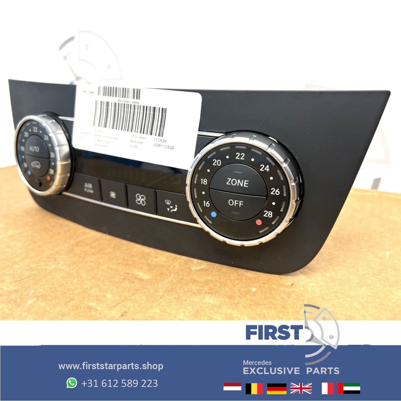 A1669000306 Mercedes CLIMATE CONTROL SCHAKELAAR W166 GLE X16, Auto-onderdelen, Gebruikt, -, -, Ophalen of Verzenden