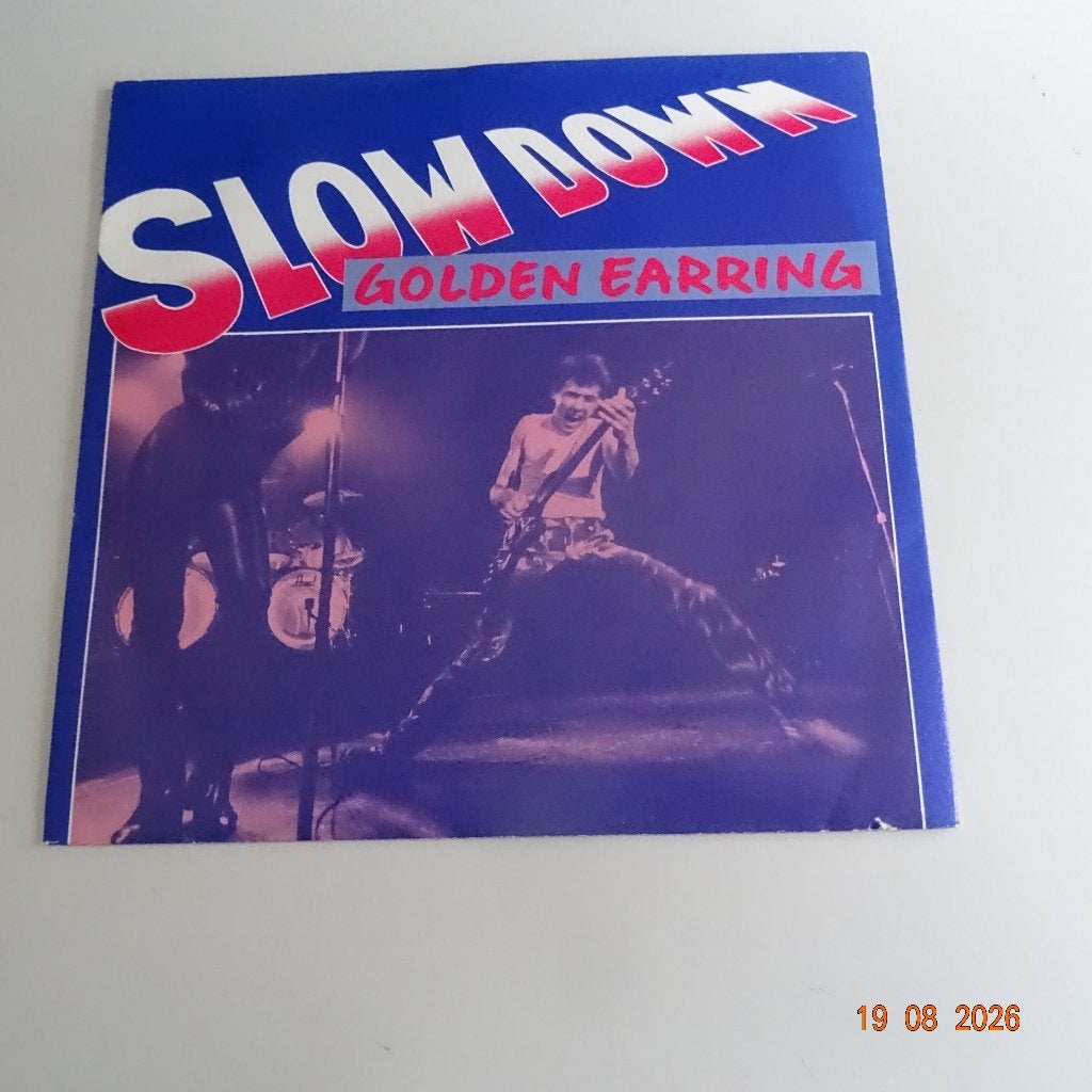 Golden Earring - Slow down/Heartbeat, Gebruikt, Verzenden, Originele persing, 7 inch