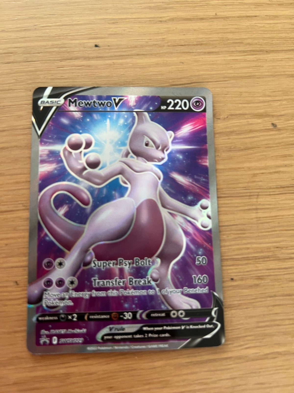 Mewtwo V promoSWSH229, Ophalen of Verzenden, Zo goed als nieuw