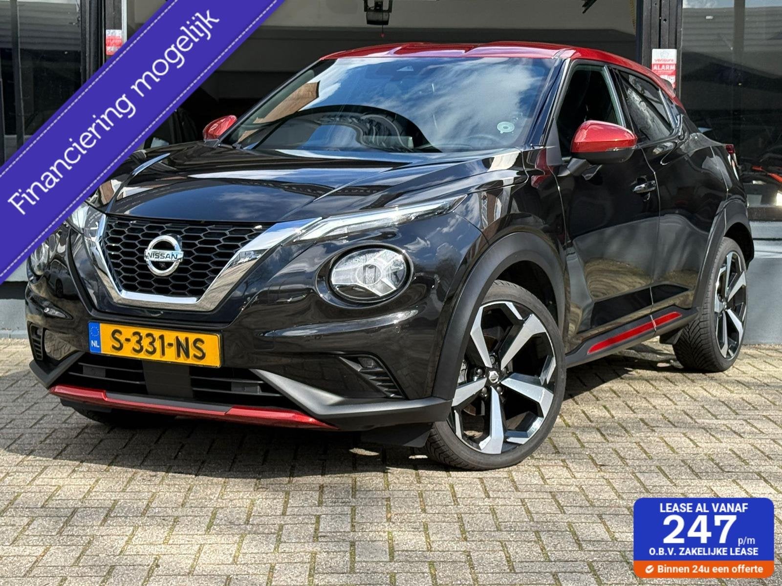 Nissan Juke 1.0 DIG-T N-Design Premiere Edition Aut*Bose*Led, Auto's, Automatische klimaatregeling, Zwart, Bedrijf, 3 cilinders