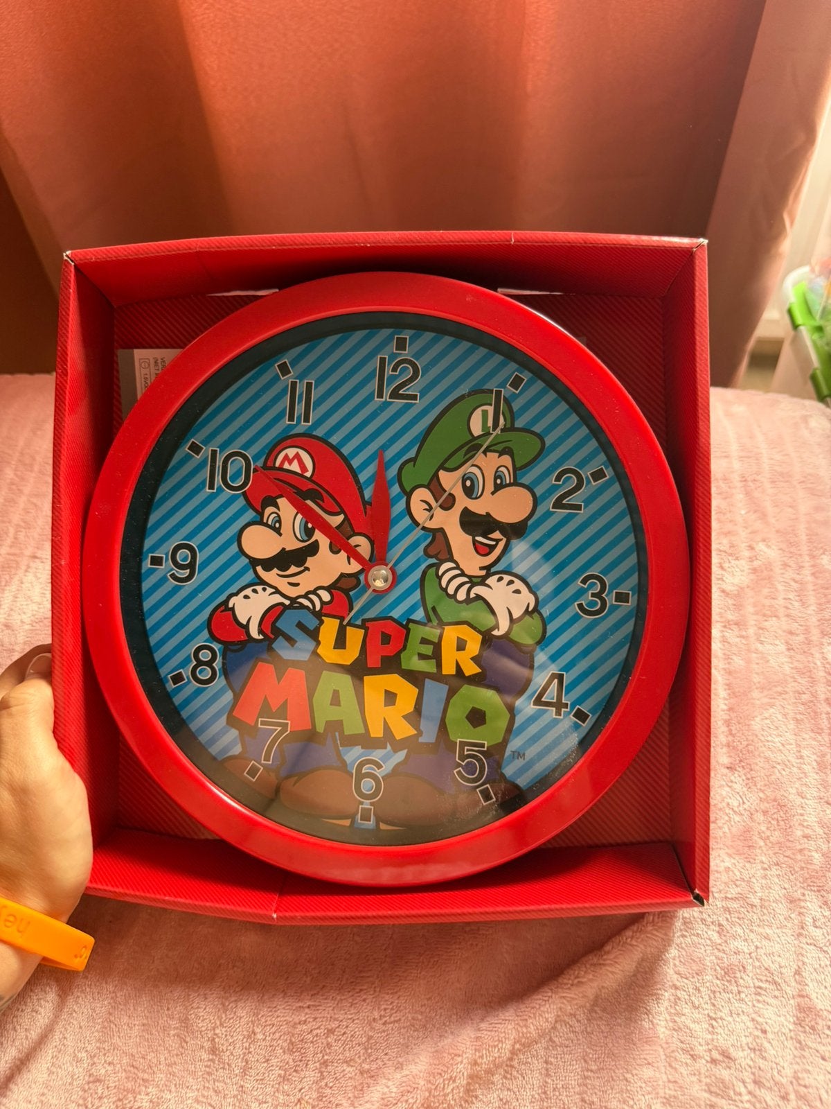 Supermario wandklok, Ophalen