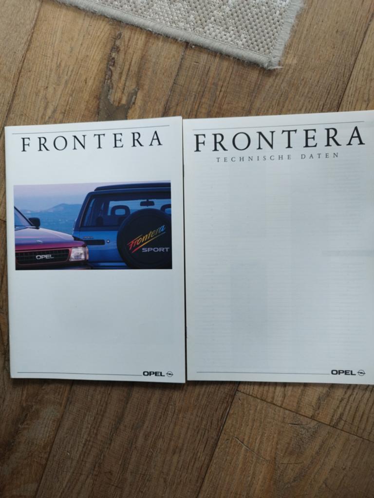 Opel Frontera Brochure & Technische Bijlage (Duits, 1991), Opel, Zo goed als nieuw, Opel, Ophalen of Verzenden