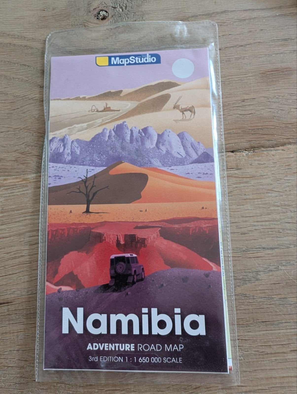 Nieuwe wegenkaart Namibië - MapStudio Adventure Road Map, Overige gebieden, 2000 tot heden, Nieuw, Ophalen of Verzenden