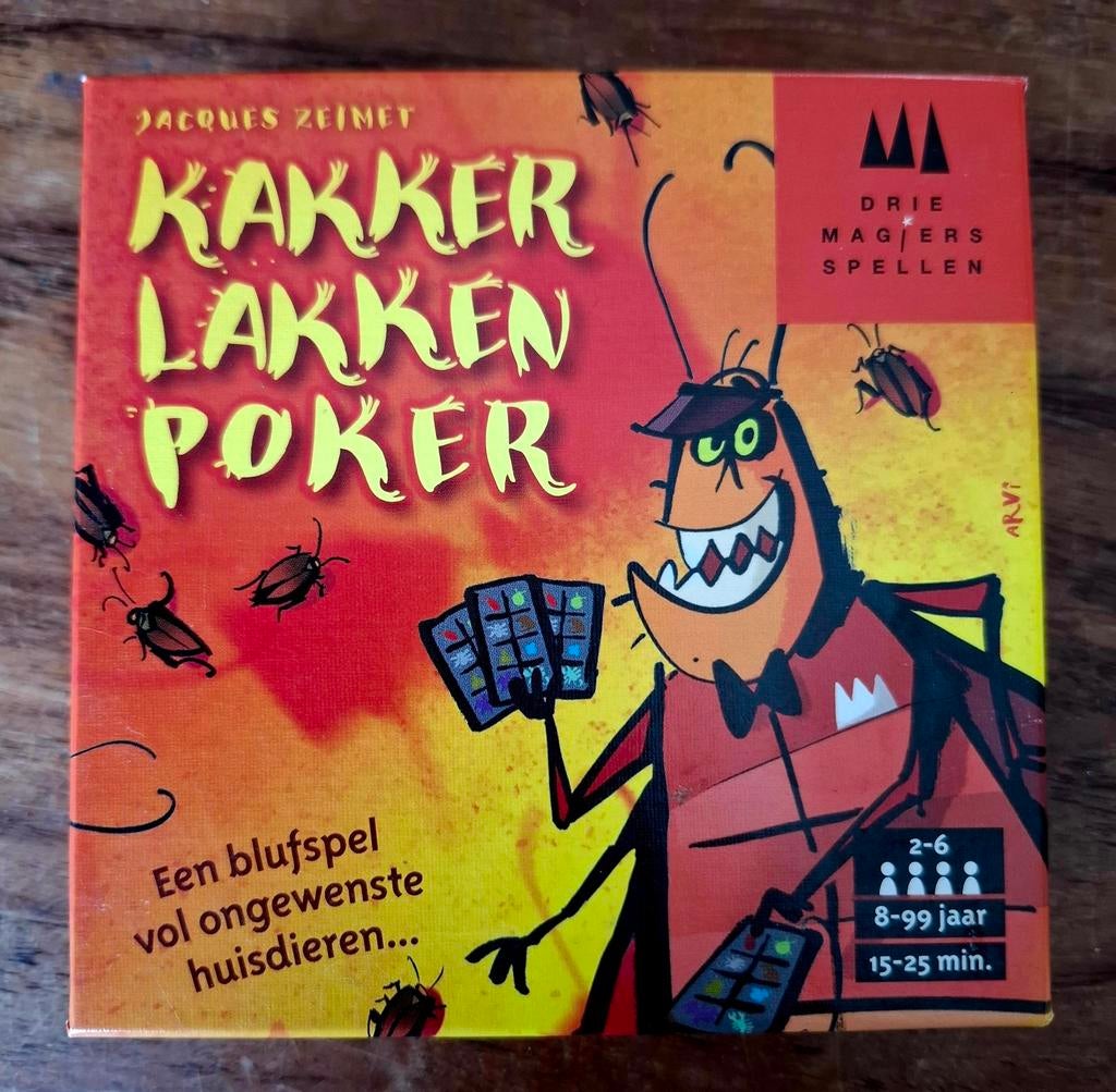 Kakkerlakkenpoker kaartspel, Hobby en Vrije tijd, Gezelschapsspellen | Kaartspellen, Ophalen of Verzenden